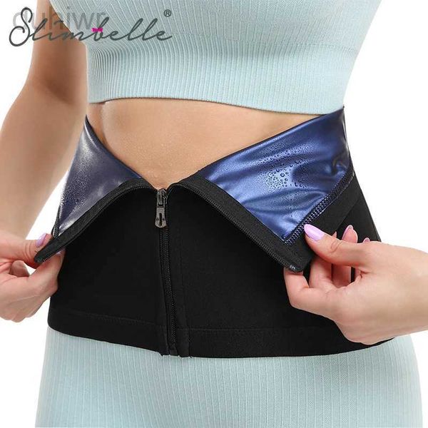 Schlampengürtel Damen Tailentrainer Shaper Premium Sauna Wrap Body Shaper Gürtel Fitness Bauch Schweiß Workout Schlampengürtel 240409