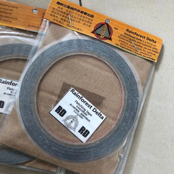 2 Roll 10m Pfeil Feder Fletching Tape Bogenschießen Sport DIY -Werkzeug für Jagdaufnahmen lustiger Spielzeug Outdoor -Werkzeuge