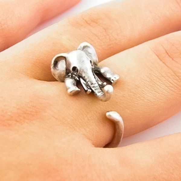 Neue verstellbare silberfarbene Farbe Maus offener Ring für Frauen kreative niedliche Tierfinger Ringe Unisex Schmuck Geschenk