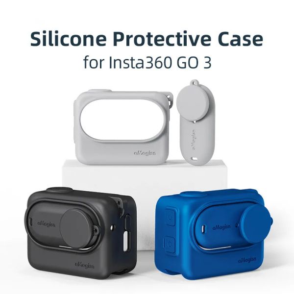 Zubehör für Insta360 Go3 Silicon Case Bag Action Kamera Schutzzubehör für Insta360 GO3 Fall