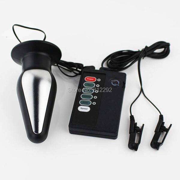 CLAMPS DE CLAMPOS DE CHAMPOS ELÉTRICOS Anal Plugue Eletroestimulation Clitoris Fetish Fetish Adult Toys sexy sexy