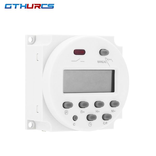220V 110V 24 V 12V CN101A Digital LCD -Stromversorgungs -Timer -Zeitschalter Relay 16A CN101 Timer -Switch