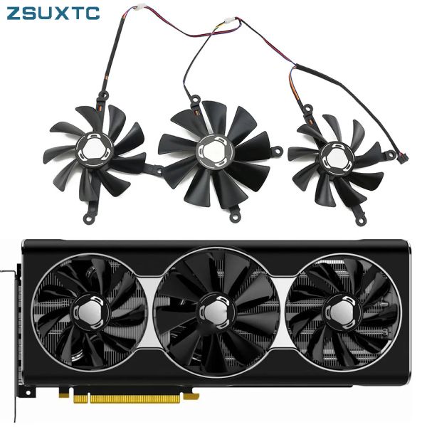 Pads CF1015H12S 4Pin RX 5700xt Kühlerlüfter für XFX Radeon RX 5700 XT Thicc III Ultra Graphic Cards Cooling Lüfter