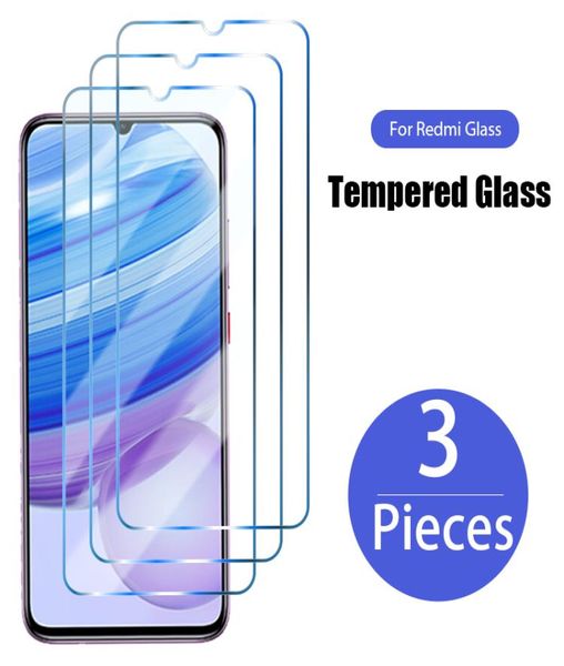 3pcs Temperierte Glasschützer für Redmi Anmerkung 9 8 7 Pro 9s 8t 10 10s 10T -Bildschirm -Protektor fit Xiaomi Redmi9 9T 9A 9C NFC 8A 7A 9AT1480382