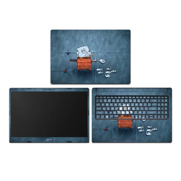 Skins Cartoon Cover Laptop -Aufkleber für Acer -Laptop 5750G/A515/A315 34/E1 422/E1 410 DIY PVC Hauthaut wasserdichte Dekorationsfilm