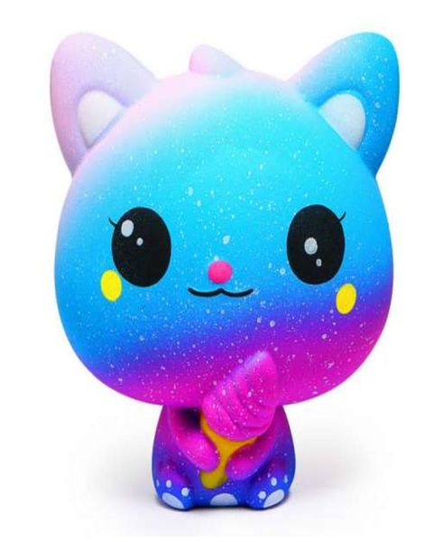 Multicolore Squishi Antistress Kawaii Ice Cream Kitten Slow Squishy Squiny Ice Cream Gat Squeeze Giochi carini per bambini1961036