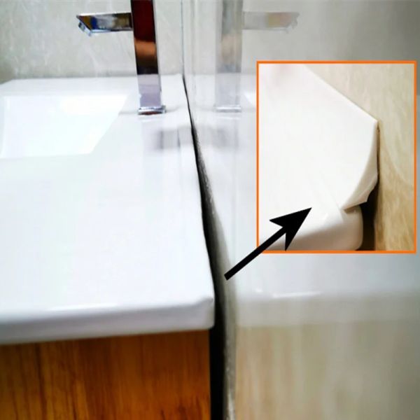 1m-3m Silikon Gummi Streifen Streifen Biegsame Küchenarbeitsplatte Stützende Badezimmer Duschdamm Flut Barriere Trockene und nasse Trennung