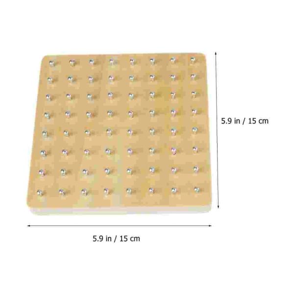 Strumenti per le unghie di matematica Preschool Geoboard Plate Puzzle Educational Toy Wooden Kids Prop Early Learning
