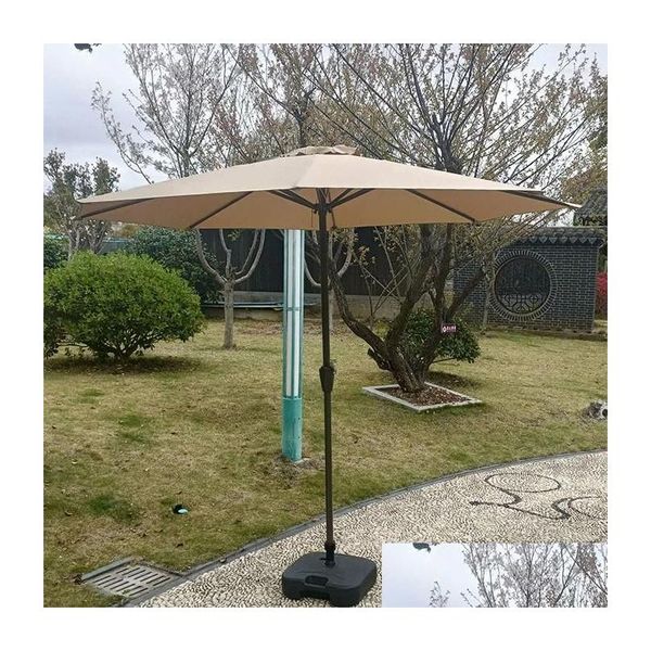 Zelte und Unterkünfte 2,7 m Doppelschicht Falten Big Garden Parasol Windprofessional Dach großer Außener