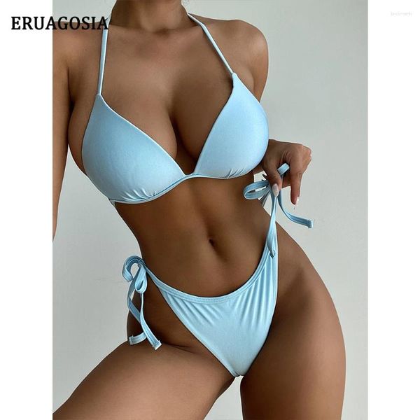 Swimwear femminile 2024 Push Up Bikini Sexy Swimsuit Cinghie da donna set brasiliano Set spiaggia usa abito da bagno Biquini in pizzo