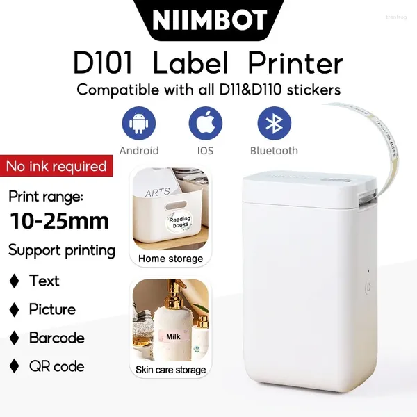NIIMBOT D101 MINI MAKER Etichetta 12-25 mm Larghezza Wireless Bluetooth Stampa