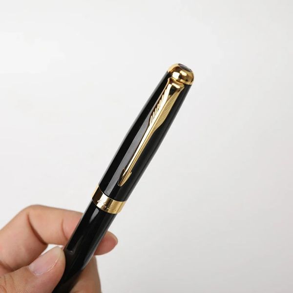 Luxury Metal Roller Ball Stift mit 0,5 mm schwarzer Tinten -Nachfüllstockstifte Blau Tinte Rollerball Signature Signature für Weihnachtsgeschenk