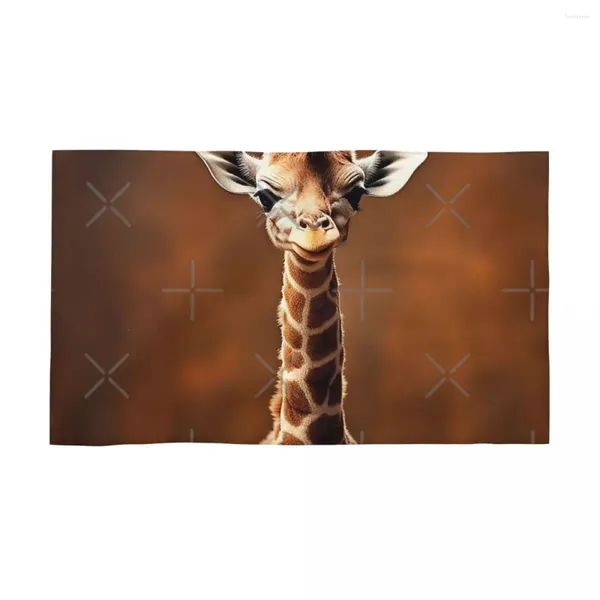 Asciugamano baby giraffe 40x70cm lavabo facciano la pelle adatto alla piscina viaggiatore