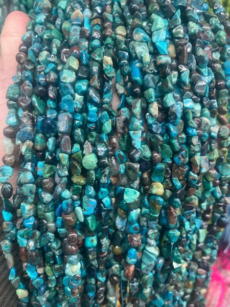 Peru Natural Phoenix Turquoise guarigione pietra sciolta di gemme sciolte perle di semi irregolari per accessori per gioielli