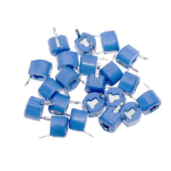 50pcs/lotto da 6 mm Condditori ceramica variabile a trimmer 5pf 10pf 20pf 30pf 40pf 50pf 60pf 70pf 120pf condensatori regolabili per Arduino