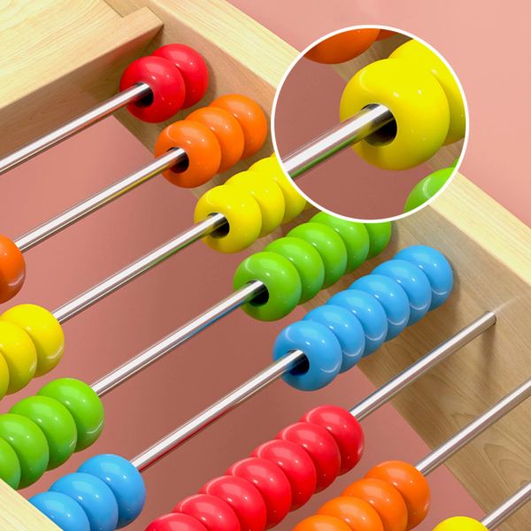 Abacus Ten Çerçeve Ekle Çocuklar İçin Matematik Sayaçları Smooth Edges Eğitim Çerçevesi Çocuklar İçin Oyuncak Okul Öncesi