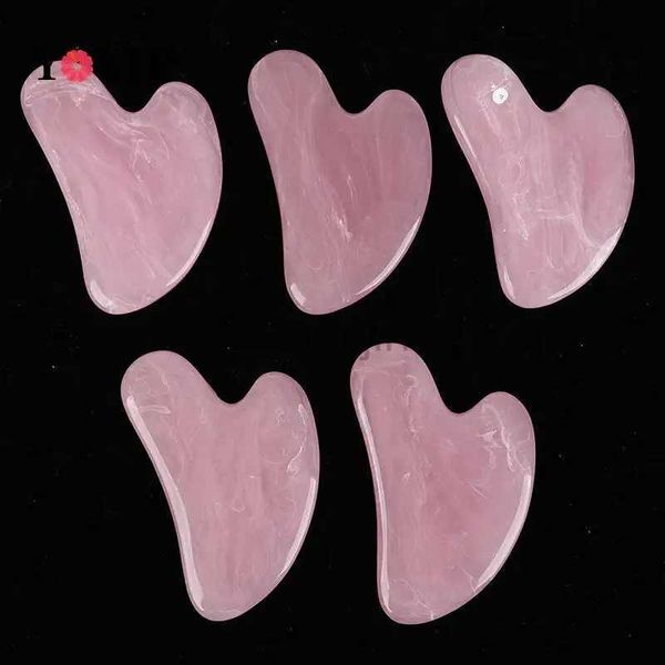 Facce Massager 1pc GUASHA RACCRAGGIO RASCRIO MASSAGER ACUPUCTURE ACUPUCTURA GUA SHA RESINA 7.8x5,4 cm 240409