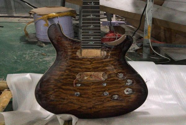 Super Rare Private Stock Paul Smith Smith Brown Quilted Maple Top Top Electric Guitar Birds Birds Inlay 2 Humbucker Pickups Logotipo Eagle H3556239