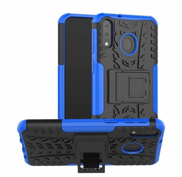 Für Samsung Galaxy M10 M20 M30 A10 A30 A50 A70 A20 A80 A90 M40 A60 A40 A10E A20E Hard Case Weichhaut -Rüstung Hybrid -Ständer Silicon Ph9023145