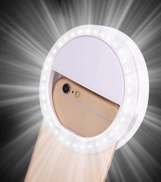 36 LED Selfie Light Phone Flash Flash Lighting Camera Clipon Ring Video Miglioramento Lampada7003139