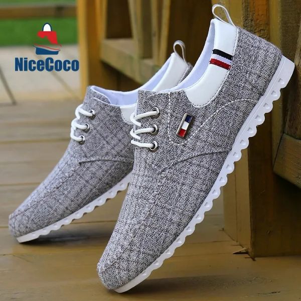 Stivali uomini in stile coreano Scarpe casual per uomo 2023 retrò oversize oversize traspirabile non slip escursionistiche escursionistiche scarpe tela alpargatas hombre 407