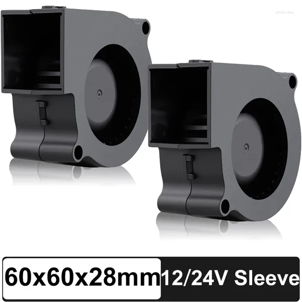 ROODOS DE COMPUTOR GDSTIME 2 PCS 60mm x 28mm ventilador de ventilador 12V de manga CC 12 volts 2pin 6028s Setado de calor Blowing Radiator resfriador sem escova refrigerador