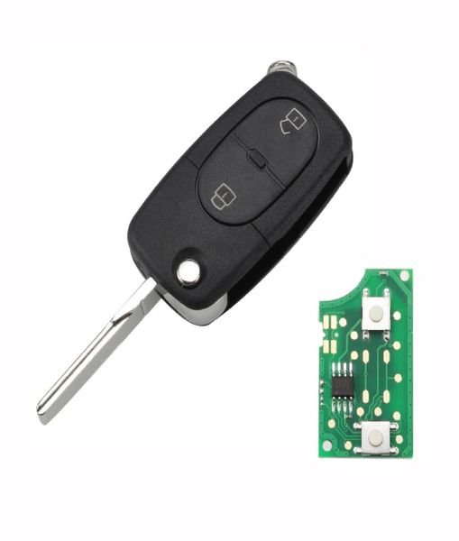 J0959753A Auto Fernbedienungssteuerschlüssel 2 Taste Smart Sender 433MHz für VW Passat Golf MK4 1J0 959 753 A2204048