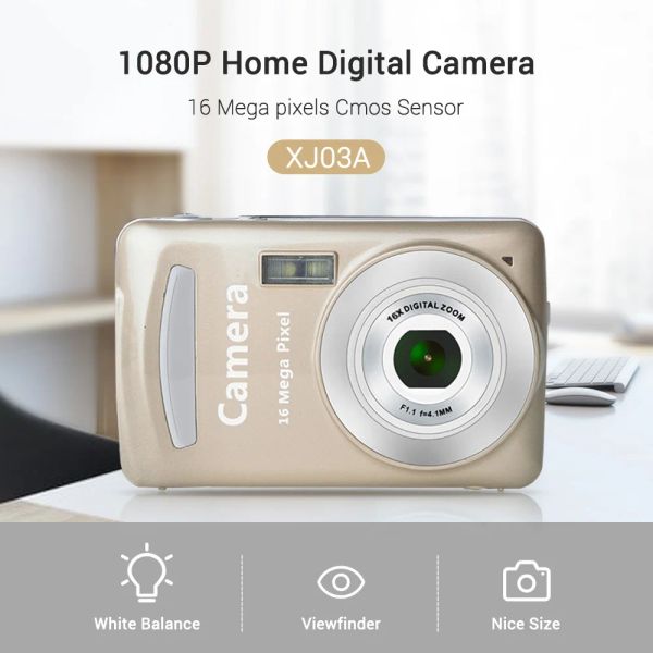 Сумки Zoom Zoom 16MP Запись 2,4 -дюймовой дисплеи съемки Dazzling Flash Digital Camera Home Mini Cam Home -Portable Video Antishake New