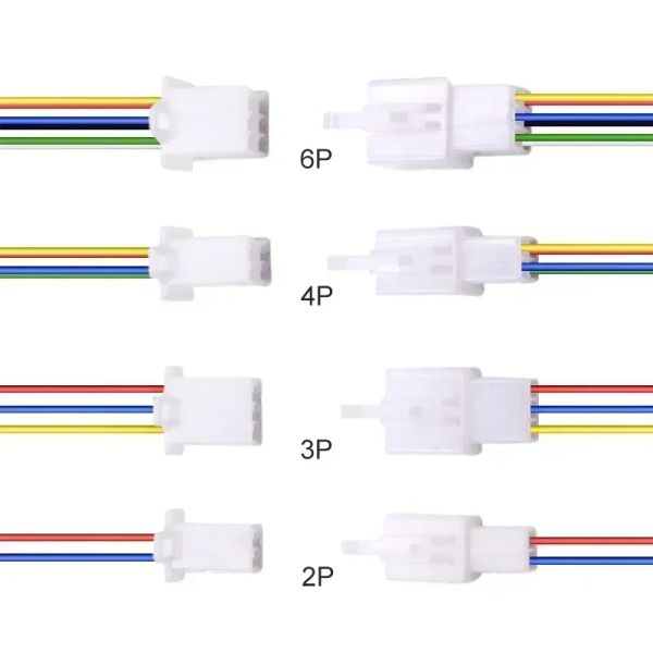 380pcs 2/3/4/6 Pin Crimp Auto Electrical Isoliert Kabeldrahtklemmen 2.8 Setzen