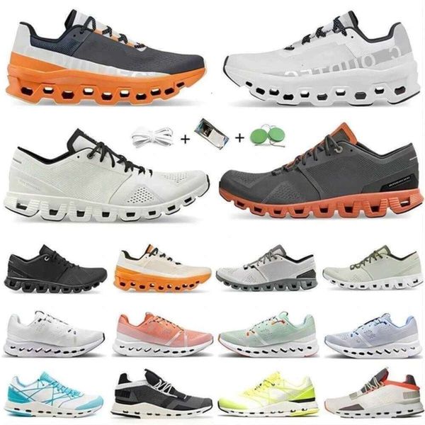 Scarpe top di qualità che corre 2023 scarpe 0n sneaker nuvola tripla fiamma nera surfernova lumos tutto nero acai acai viola giallo eclisse curcuma gelo