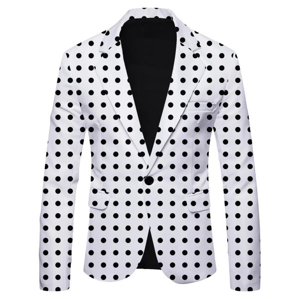 Männlicher Leopardenmusteranzug Blazer Party Hochzeitsfestival Stylish Man Blazers Stage Kostüme Sänger Schlanke Fit Jacke