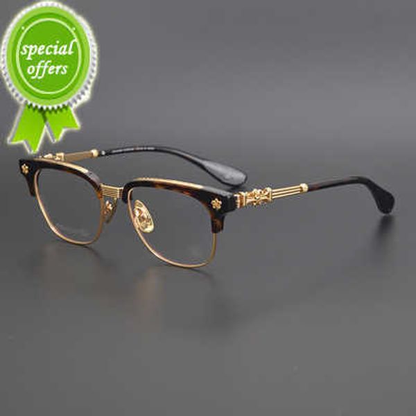 CH Cross Sunglasses Frames Designer Heart Men Eyeglass Pure Titanium Gold Golds Plate Myopia Chromes Women Women Brand of Kydg