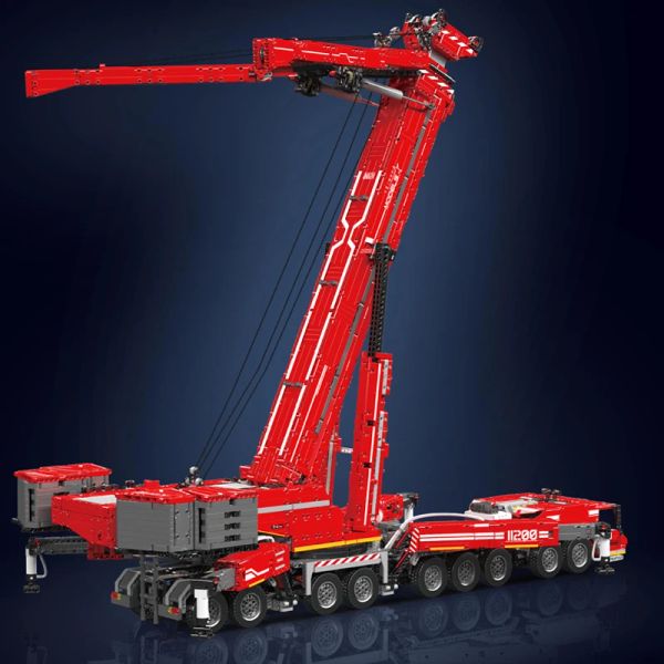 Schimmelkönig 17007/17008 technisches Autospielzeug Motorisierter LTM 11200 Crane LKW Building Block Assembly Modell Ziegelkind Weihnachtsgeschenk