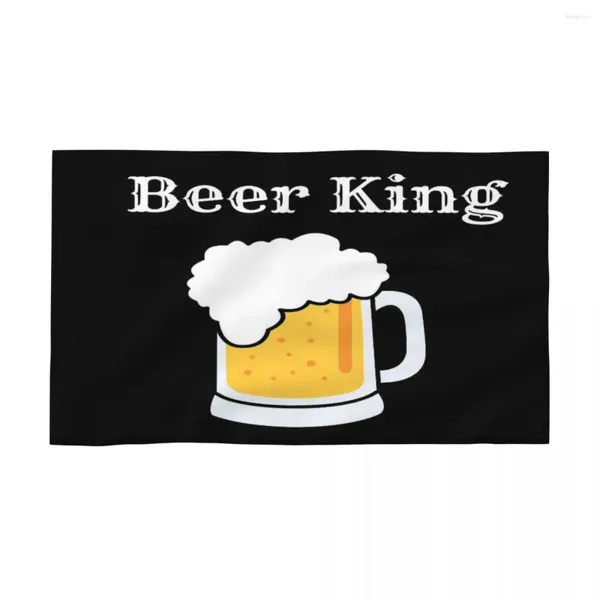 Handtuch Bier King 40x70cm Gesichtswaschstuch Mikrofaserstoffe geeignet für Picknick -Geburtstagsgeschenk