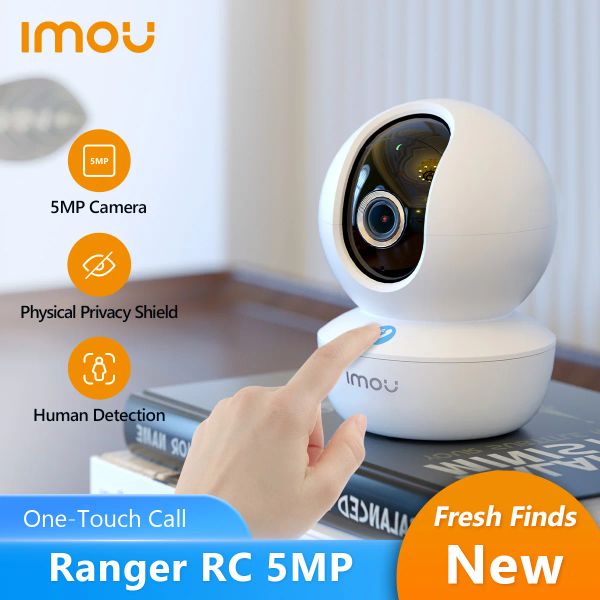 Lens Imou Ranger RC 5MP 3MP в помещении для видеоролика Wi -Fi Камера OneTouch Security Security Detection Night Vision IP -камера