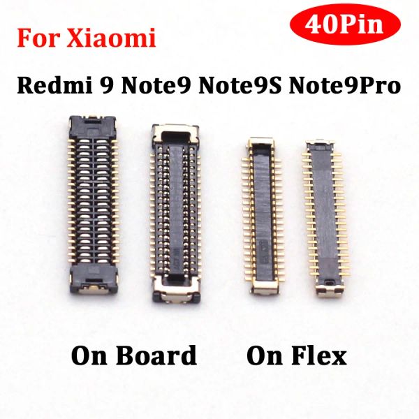 2pcs 40pin USB Caricatore USB FPC Connettore di ricarica Porta della porta dock Scheda per Xiaomi Redmi 9 Note9 Note9s Note9Pro Nota 9 9S 9PRO