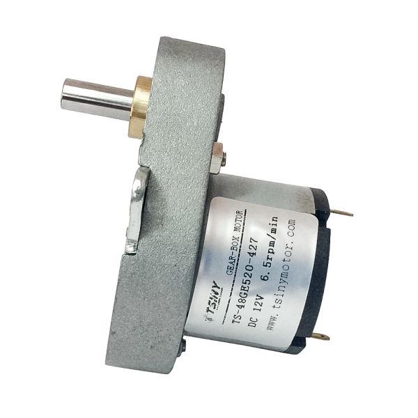 Caixas de engrenagem de caixa forte DC Motor 12V DC Motor de engrenagem de minhocas para Máquina de Valejura Máquina de Valejura de Valejura de 6,5rpm 25rpm