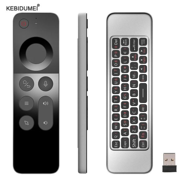 Combos 2.4G Air Maus Maus Wireless Tastatur Wireless Maus -Sprachsteuerung IR -Lernbedienung für TV -Box Windows MacOS Linux
