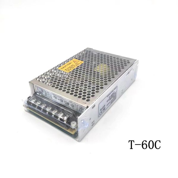 Fonte de alimentação de comutação de saída tripla T-60A T-60B T-60C 60W AC para DC Converter