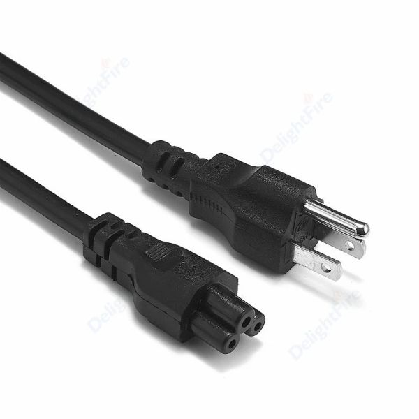 US -Stecker Stromkabel 3 Pin -Prong C5 Cloverleaf USA Netzkabel 1,2 m 4ft für Wechselstromadapter Laptop Notebook LG LCD -Fernseher