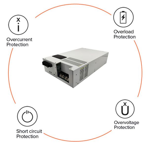 Alimentatore di commutazione CC regolabile da 5000 W 220/380VAC Test di laboratorio AC-DC 15V 24V 36V 48V 60V 80V 80V 90V 100V 110V 200v 300V 400V