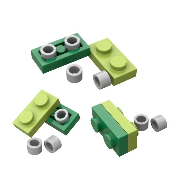 50pcs Especial inversores de pântanos de edifícios MOC Parts Creative Toy para trapaça com peças pequenas de back -to back cilindro tijolo
