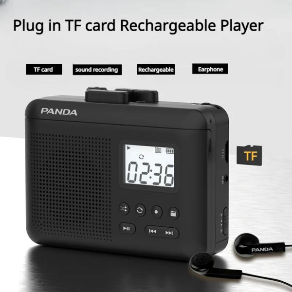 Jogador novo estéreo Walkman Cassette portátil Player Recorder Tape Tape suporta Tape to TF Card de cortesia 32G TF CARD 1 PCS