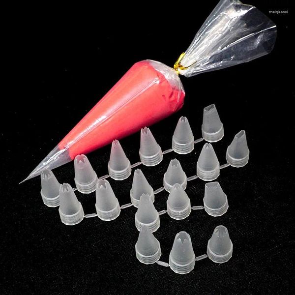 Dekorative Blumen EnableFancy 6pcs/Set -Vereisungsrohrdüse Seidenblum Simulationscreme für Küchenwerkzeuge Cupcake Dekor