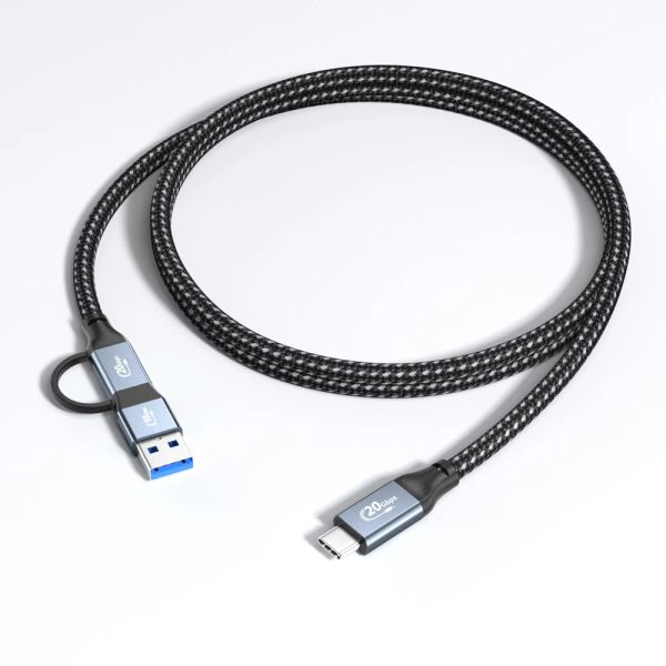 Typ C Ladungskabel Fast Ladekabel OTG USB C Adapter Phone Data Converter 2 in 1 Short Draht 5A 100W für MacBook M2 Steam Deck