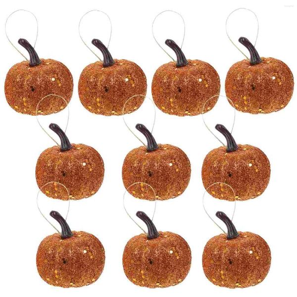 Fiori decorativi 10 pezzi Bubble Oro Dust Squash Decorazioni per la casa Puntelli Pumpkin Popsini Ornamento Ornamento Spola glitter Spiocus