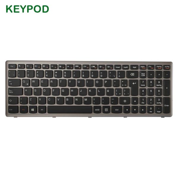 Клавиатуры Новая латынь для Lenovo Z500 Z500A Z500G P500 P500A Nobacklight Silver Notebbook Клавиатура ноутбука