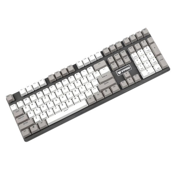 ACESSORES YMDK 108 PBT TOPO DUPLO DOLCH CINZ BRANCO NON SHINE ATRAVÉS DE OEM PERFILO PARA MX MECÂNICO PADRÃO ANSI 104 87 61