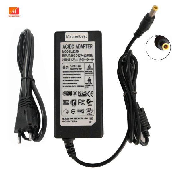 Chargers 12V 4a 5,0mm com carregador de adaptador de pino para Korg M50 KA310 KA320 X50 SP170 SP170S AD12A 180 MR1000 EK50 Teclado de piano digital