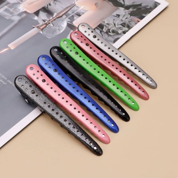 4pcs Friseur -Abschnitte Klemmen Clip Metall Stahl Stahl Haarpflege Clips Friseur Haarwurzel Flauschige Haarnadelhaarschnitte Verwenden Sie Styling -Werkzeuge